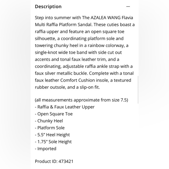 New Azalea Wang Flavia Multi Raffia Platform Sandal Heels size 8.5 - Picture 15 of 15